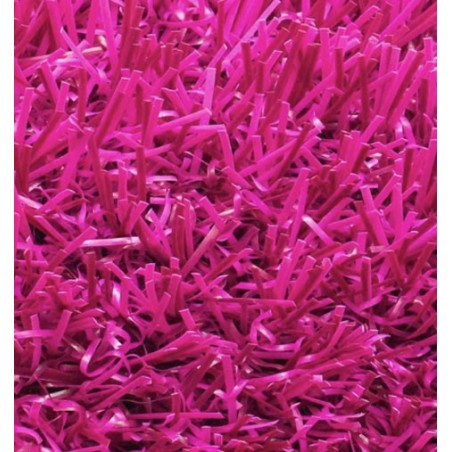 Gazon synthétique couleur rose 20 mm