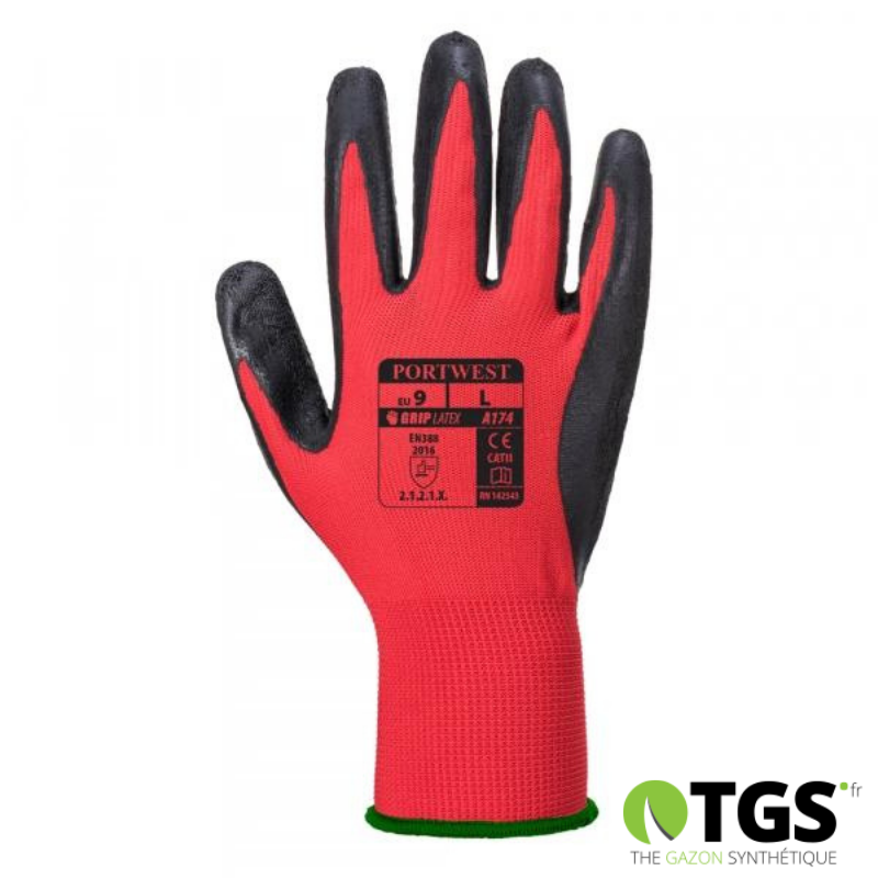 Gant de protection ultra résistant pour la pose de votre gazon synthétique.