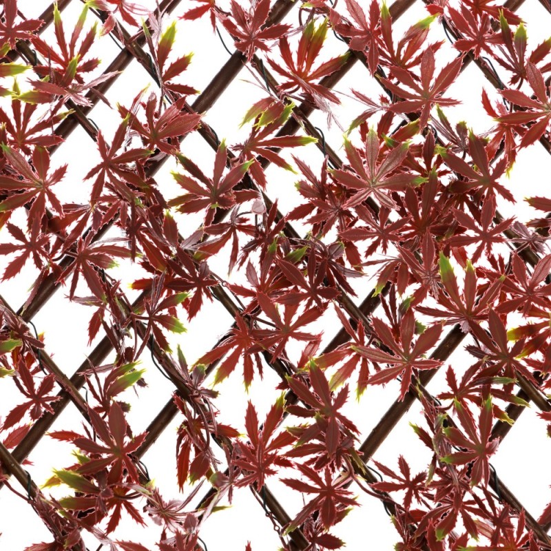 treillis fleuri feuille de houx rouge