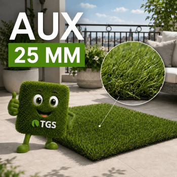 Gazon synthétique Aux 25mm | C-Shape mémoire de forme - TGS