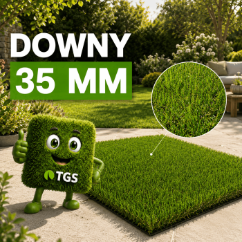 Gazon synthétique Downy 35mm | Ultra-dense 23 100 pts/m² - TGS