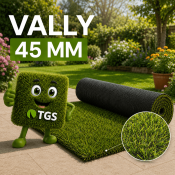 Gazon synthétique Vally 45 mm en rouleau complet de 2m x 25m 15.90€/m²