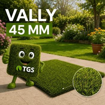 Gazon synthétique Vally 45mm | Fibre C-Shape | Livraison offerte - TGS
