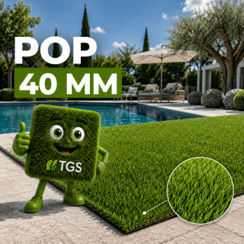 Gazon synthétique Pop 40mm | C-Shape écoresponsable - TGS