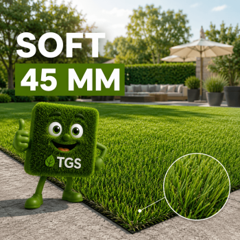 Gazon synthétique Soft 45mm | Ultra-doux confort pieds nus - TGS