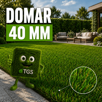 Gazon synthétique Domar 40mm | C-Shape & Diamond - TGS