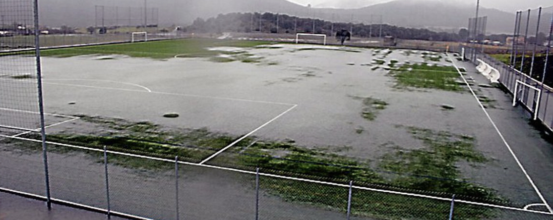 Gazon synthétique inondation 