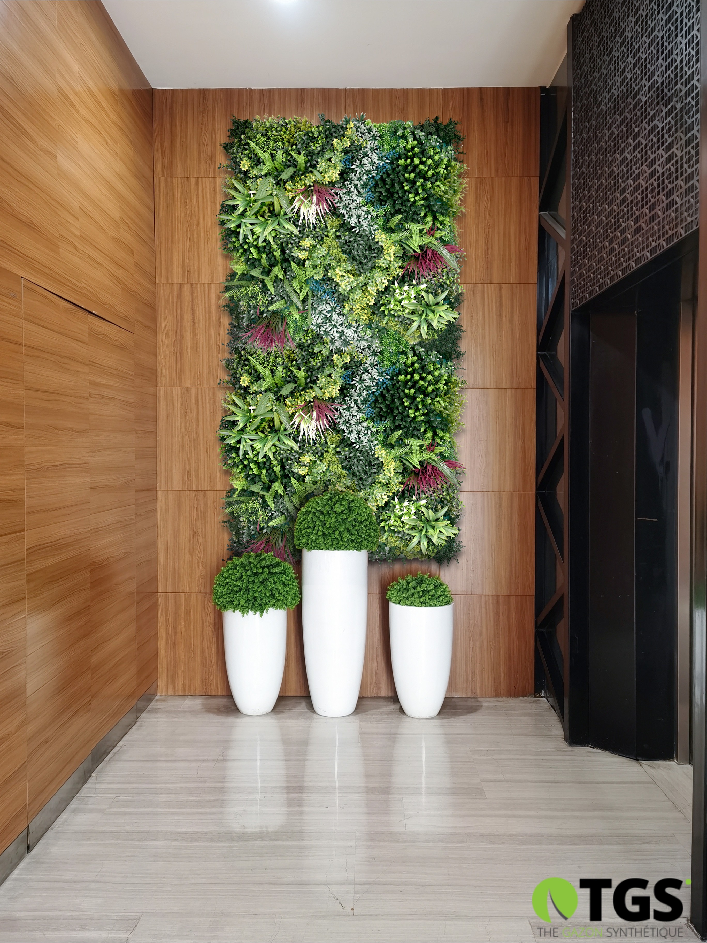 décoration mur végétal artificiel Luxury