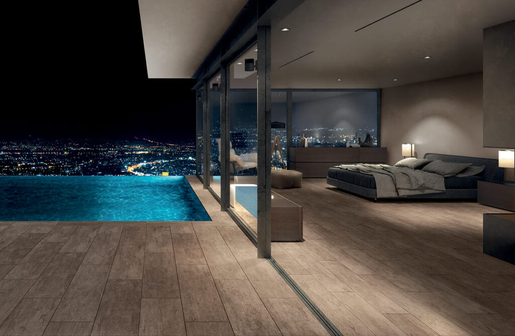 carrelage tour de piscine