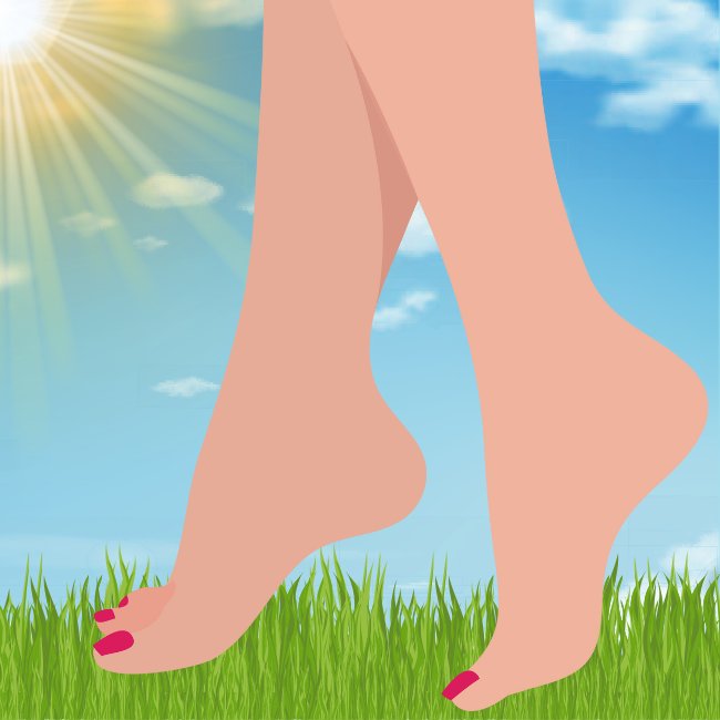gazon synthétique pieds nus sur gazon synthétique 