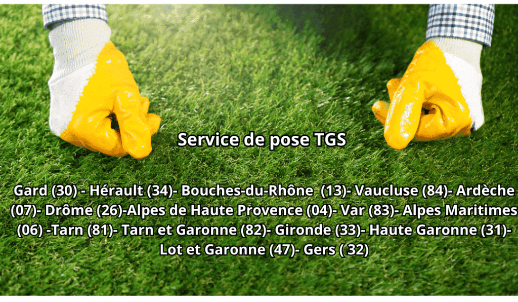 Service de pose de gazon synthétique TGS