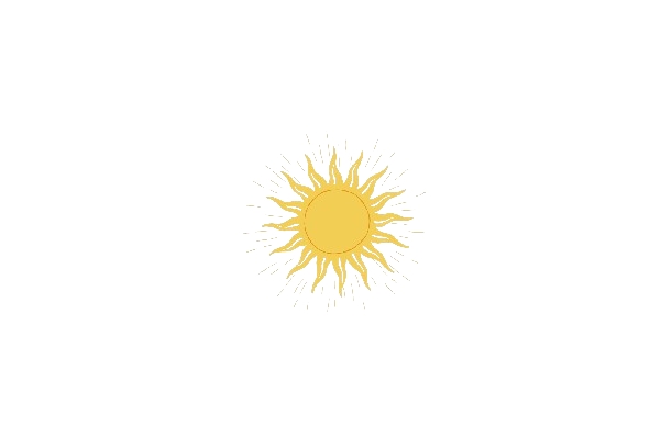 Soleil sur gazon synthétique