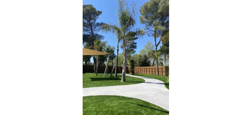 Gazon synthétique pour les campings