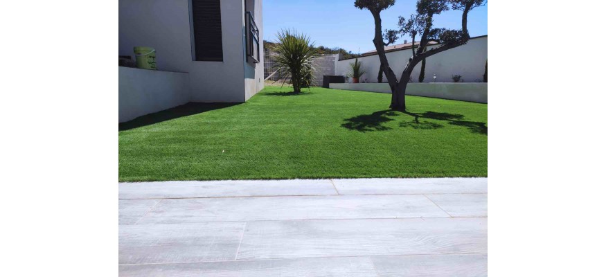 Réalisations gazons synthétiques jardins