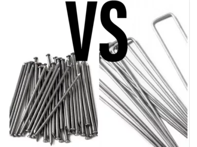 Pourquoi mettre des clous en acier pour la pose de gazon synthétique ?