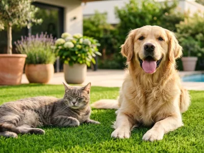 Gazon synthétique et animaux de compagnie : tout ce qu’il faut savoir