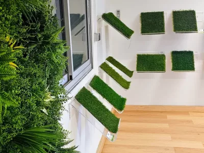 Gazon synthétique dans le Gard : venez le voir au showroom de Salindres.